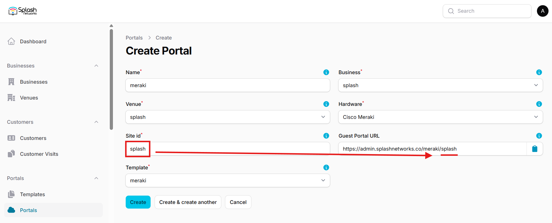 Meraki Portal