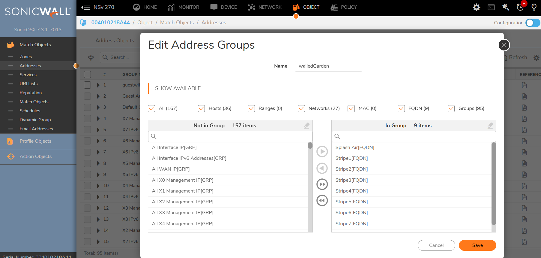 Address Group Object