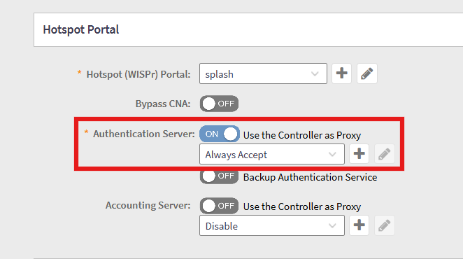 Hotspot Settings